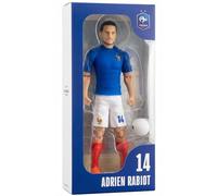 Megableu Figura di calcio Adrien Rabiot FFF - Realistica e articolata 20 cm | Licenza ufficiale FFF da 8 anni - 10 punti di articolazione, si adatta in piedi e indossa la tenuta dei Blus con il numero 14