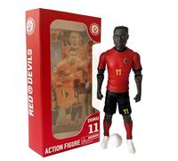 Megableu - Figurine Red Devils Doku - 20 cm - Grande statuina di calcio e personaggio articolato di calcio con 10 punti di articolazione - Licenza ufficiale Belgio - Red Devils Football Figure