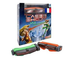 Megableu - Laser Shoot - Gioco Laser Game per bambini dai 6 anni - senza pistola - con 2 maschere laser regolabili - Combattimento fino a 10 m - Giochi esterni/interni - Idea Regalo - Versione