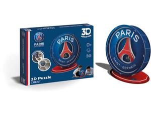 Mégableu - Puzzle 3D del Paris Saint Germain, squadra di calcio, 19 pezzi, divertente e giocoso, da montare da solo, in famiglia o tra amici, da 7 anni