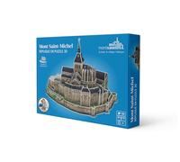 Megableu- Puzzle 3D Mont Saint Michel, Colore Grigio, 678288