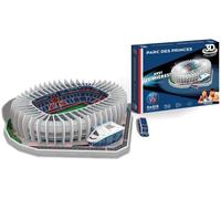 Megableu- Puzzle Stade PARC des Princes 3D-Luci Integrate-Team de Foot du Paris Saint Germain-111 Pezzi numerati-da Montare da Solo o in Famiglia-da 7 Anni, Colore Stadio PSG LED, 678326