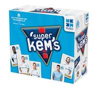 Megableu - SUPER KEMS OM - Gioco da tavolo per adulti e bambini a partire dai 6 anni - Edizione calcio Olympique de Marseille - Riunisci 4 carte ID - Giochi di carte - 4 giocatori - in francese