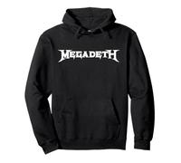 Megadeth - Logo bianco Felpa con Cappuccio