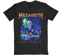 Megadeth Maglietta Rust In Peace Track list Unisex Black 2XL