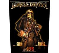 Megadeth Patch Indietro The Sick The Dying And The Dead Nuovo Ufficiale Nero Size One Size