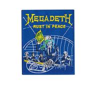 Megadeth Rust in Peace Hq Toppa ricamata termoadesiva da applicare con ferro da stiro