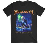 Megadeth 'Rust In Peace Track List' (Nero) T-Shirt - NUOVO E UFFICIALE