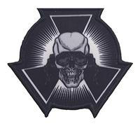 Megadeth - SKULL START toppa termoadesiva, nero / bianco, taglia unica