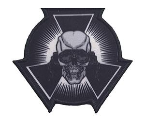 Megadeth - SKULL START toppa termoadesiva, nero / bianco, taglia unica