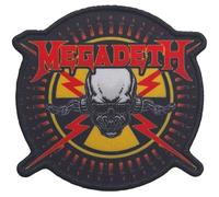 Megadeth - Toppa termoadesiva, nero/rosso, taglia unica