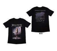Megadeth Unisex T-Shirt: Countdown (Back Print) (Large) -