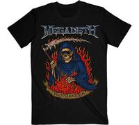 Megadeth Youthanasia Flames autorizzato Uomo maglietta