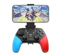 Megadream Controller da gioco mobile per iPhone/Android/PC/Switch/PS3/PS4, gamepad wireless con supporto per cellulare, Cloud Gaming, Turbo, supporta lo streaming per PS4/PS5/PC (blu + rosso)