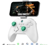 Megadream Controller di gioco mobile per iPhone, iPad, gamepad wireless Android - PS Remote Play, Xbox Cloud, Steam Link, GeForce Now, MFi Arcade Games, Micro & Hall Trigger, con clip per telefono