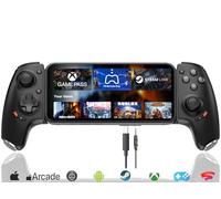 Megadream Controller Gaming USB-C per iPhone 16/15 e Android | Gamepad Wireless Portatile per PS5/PS4/Xbox/PC con Presa Audio 3,5 mm, Joystick e Grilletti Hall Effect, Cloud Gaming, Nero