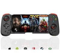 Megadream Controller Mobile per iPhone/Android, MFi Bluetooth Wireless Gamepad per iOS/Switch/Lite/PC/PS, Joystick estensibile per Cloud Gaming per iPhone 17/16, Direct Play (Nero)