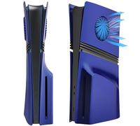 Megadream - Piastre frontali per console PS5 Pro con prese d'aria di raffreddamento, in ABS rigido, antiurto, antigraffio, antipolvere, piastra di ricambio per PS5 Pro Disc Edition, 4 piastre di