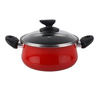 Megafesa Praga - Tegame con coperchio, diametro 20 cm, color granata