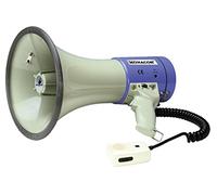 Megafono 25w con microfono staccabile, incluse le Batterie