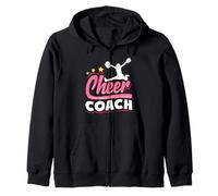 Megafono da Donna Cheer Coach con Design Invecchiato Felpa con Cappuccio