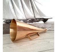 MEGAFONO in OTTONE LUCIDO ARREDO Stile VINTAGE Uso TEATRO CINEMA & JAZZ