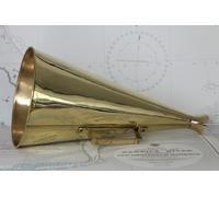 MEGAFONO Mod. MAXI in OTTONE LUCIDO ARREDO VINTAGE Uso TEATRALE CINEMA & JAZZ