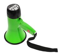 Megafono Portatile Ricaricabile USB 25w con Registratore per Esterno | ABS Verde, Leggero con Tracolla da Polso, per Sicurezza, Organizzatori, Mercato e Sport