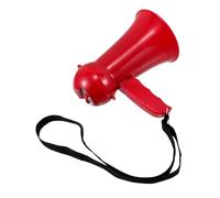 Megafono Portatile Rosso in Plastica per Celebrazioni e Cerimonie | Noisemaker da Festa, Amplificazione Sonora Leggera, per Sposi e Testimoni