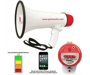 MEGAFONO PYLE PMP48IR INGRESSO JACK 3,5 MM LITIO AUX IN SCIOPERO MANIFESTAZIONI
