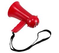 Megafono Rosso Portatile in Plastica per Celebrazioni Nuziali | Amplificazione Sonora Leggera e Pratica, Adatto a Testimoni e Sposi Nelle Cerimonie, Colore Rosso