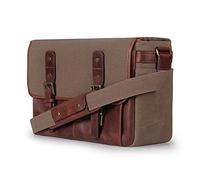 MegaGear Borsa Messenger in Canvas con Tracolla Regolabile per Laptop e Tablet per Uomini e Donne