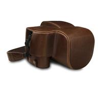 MegaGear Custodia in Ecopelle compatibilie con Leica V-Lux 5, Panasonic Lumix DC