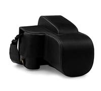 Megagear Custodia In Finta Pelle Compatibile Con Nikon Coolpix P950 Nero - NUOVO