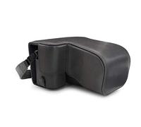 Megagear Custodia In Finta Pelle Compatibilie Con Sony Alpha A6100, A6400 (18-135Mm) Grigio