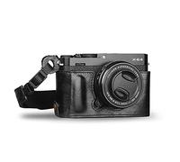 MegaGear Custodia in Vera Pelle Compatibile con Fujifilm X Series X-E4 (Nero)
