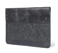 MegaGear Custodia in vera pelle e pile per MacBook Pro e MacBook Air, 14-13 pollici (M2, M2 Pro, M2 Max, M1) -13.3 pollici-iPad Pro 12.9 pollici-Modelli 2020-2023, Nero