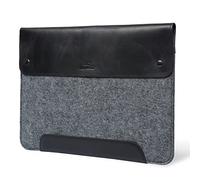 MegaGear Custodia in Vera Pelle Compatibile con MacBook Pro 16 e MacBook Air 15.3 (M5-M1, 2020-2026) - Grigio
