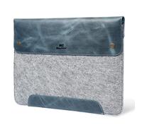MegaGear Custodia in vera pelle e pile per MacBook Pro e MacBook Air, 16 - 15 pollici - 15.5 pollici (M2, M2 Pro, M2 Max, M1) Modelli 2020 - 2023, Blu scuro