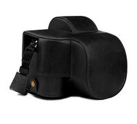 MegaGear MG1813 Custodia in Vera pelle compatibile con Nikon Z50 (16-50mm) - Nero