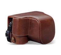 MegaGear Custodia in Vera pelle compatibile con Sony Alpha 7C - Marrone