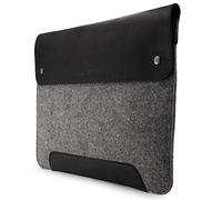 MegaGear Custodia in vera pelle e pile per MacBook Pro e MacBook Air, 14-13 pollici (M2, M2 Pro, M2 Max, M1) -13.3 pollici-iPad Pro 12.9 pollici-Modelli 2020-2023, Grigio