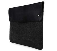MegaGear Custodia in vera pelle e pile per MacBook Pro e MacBook Air, 16 - 15 pollici - 15.5 pollici (M2, M2 Pro, M2 Max, M1) 2020 2021, 2022 and 2023 Models, Nero