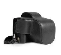 MegaGear Custodia in vera pelle per fotocamera Canon EOS R100 (18-45 mm) - Custodia elegante e protettiva per fotografia digitale