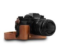 MegaGear Custodia in Vera pelle per Fujifilm X-T3 - Marrone