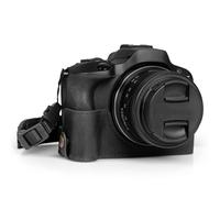 MegaGear Custodia per fotocamera in vera pelle Ever Ready compatibile con Canon EOS R100 (Nero)