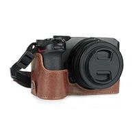 MegaGear Custodia per fotocamera in vera pelle Ever Ready compatibile con Nikon Z30 (Marrone)