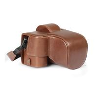 MegaGear Custodia per fotocamera in vera pelle per Fujifilm X-S20 (18-55mm) - Borsa per fotografia digitale elegante e protettiva (Marrone)