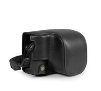 MegaGear Custodia per fotocamera in vera pelle per Fujifilm X100VI - Elegante e protettiva (Nero)