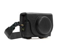 MegaGear Ever Ready Custodia in finta pelle per Fotocamera compatibilie con Sony Cyber-shot DSC-RX100 VI, DSC-RX100 V, DSC-RX100 IV - (Nero)